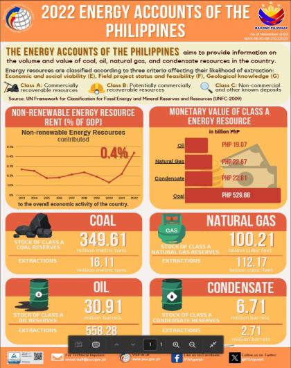 2022 Energy Asset Accounts of the Philippines Infographics