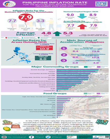 December 2022 CPI for the Bottom 30% Infographics