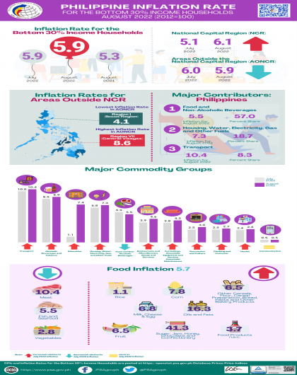 August 2022 CPI for the Bottom 30% Infographics